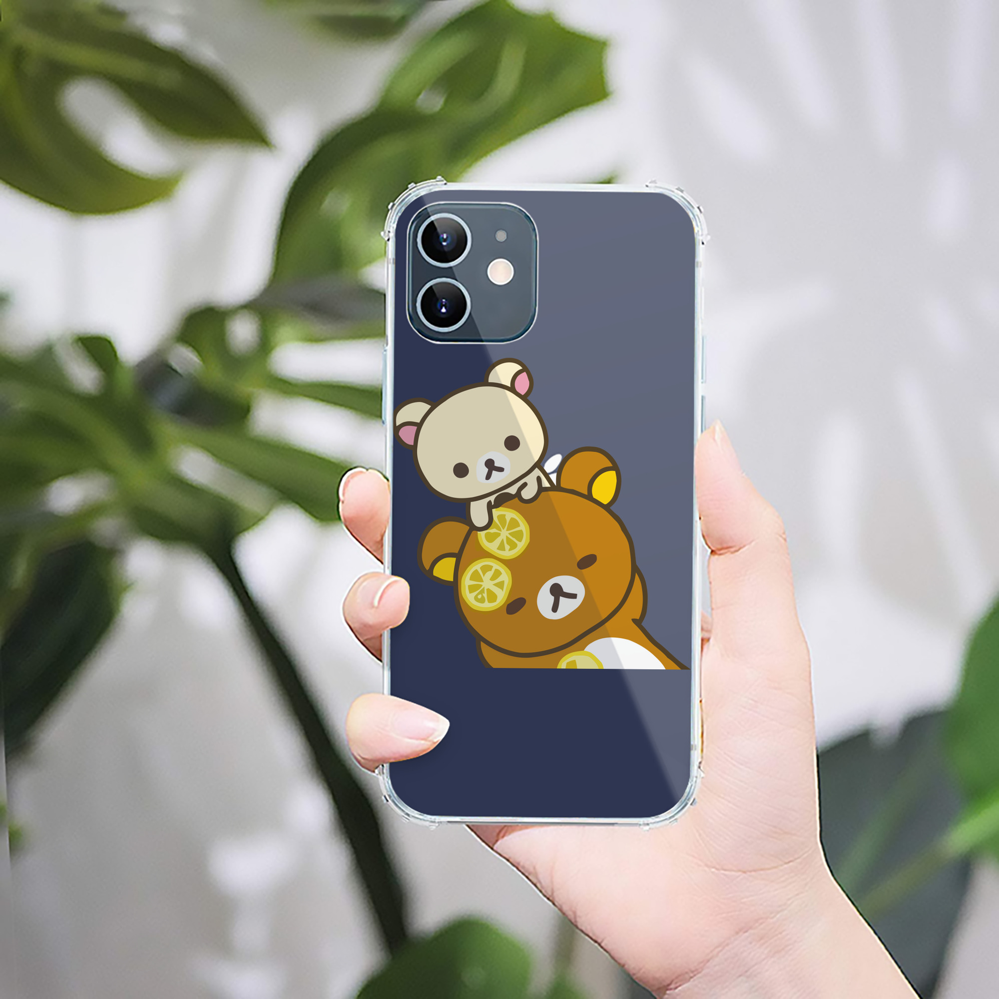 （画像用） リラックマ リラックマ キイロイトリ Rilakkuma Korilakkuma Kiiroitori 【iPhone 12シリーズ対応】透明スマホケース（クリアソフトケース）